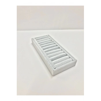 Süet Kumaş Gri Renk 25 Cm / 11,5 Cm Kelepçe-bileklik Sergileme Standı