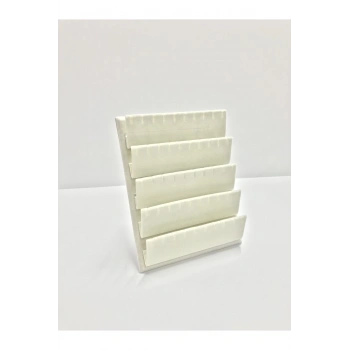 Süet Kumaş 20/16 Cm Krem Renk Ayaklı Küpe Standı