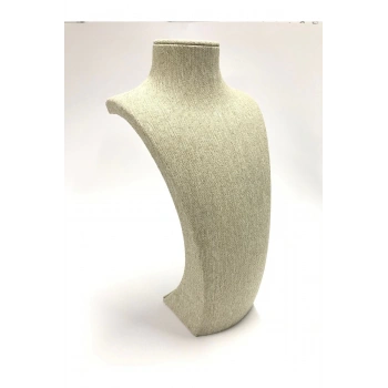 Hasır Kumaş Kolye Gerdanlık Zincir 39 Cm Takı Sergileme Mankeni