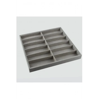 Havana Model Süet Kumaş Füme Renk 36-38 Cm Çekmece Ici Gözlük Standı