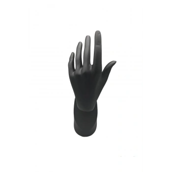 Polyester Malzeme Siyah Renk 30 / 12 cm Takı Sergileme El Mankeni