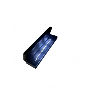 Flok Siyah Renk 22x6 Cm Işıklı Bileklik Kutusu