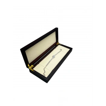 Ahşap Çift Renk 25x9 Cm Tespih Bileklik Kutusu