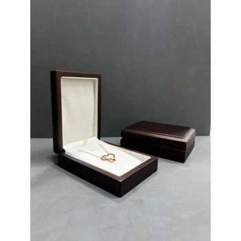 Ahşap Kahve Renk 8x11 Cm Kolye Kutusu