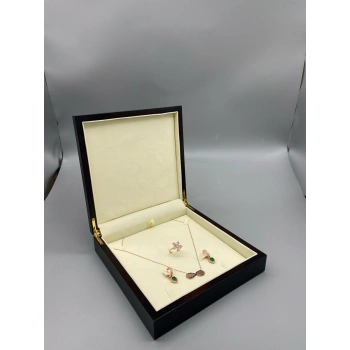 Ahşap Kahve Renk 20x20 Cm Set Kutusu