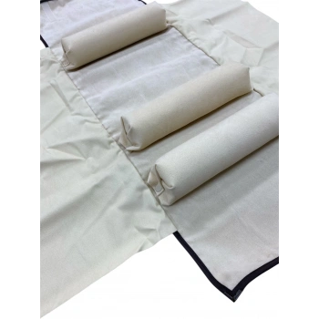 Deri Kumaş Gri Renk 64x25 Cm Billezik/Kelepçe Rulosu