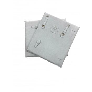 Deri Kumaş Gri Renk 23x23 Cm 10lu Bohça Set Rulosu