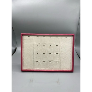 Ahşap El Boyaması 24x34 Cm Çoklu Kolye Sergileme Tablası