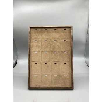 Ahşap El Boyama 24x34 Cm Pedli Kolye Tablası