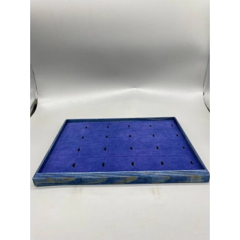 Ahşap El Boyama 24x34 Cm Pedli Kolye Tablası