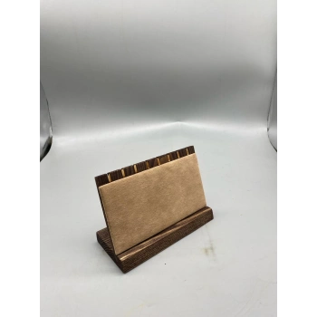 Ahşap El Boyaması Çift Renk 18x13 Cm Çoklu Bileklik Standı