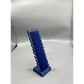 Ahşap El Boyaması Çift Renk 24x8 Cm Çoklu Bileklik Standı