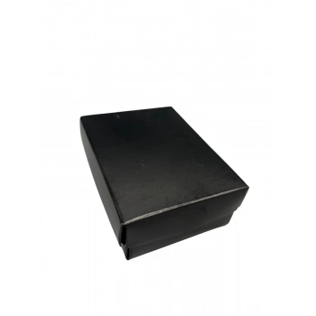 Karton Süngerli Siyah Renk 8/6 cm 48 Adet Üçlü Set Takı Kutusu