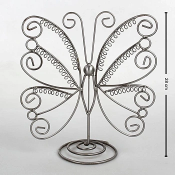 İthal Metal Gri  Renk 26x28Cm Küpe Standı