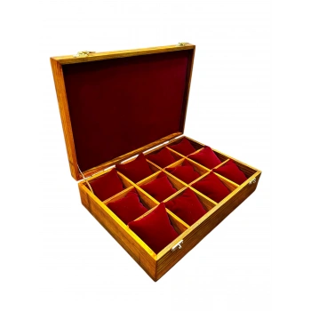 Ahşap El Boyaması Çift Renk 24x34 Cm Deri Yatıklı  Standı