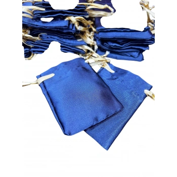 Saten Kumaş Gri Renk 7x9 Cm Aksesuar Kesesi Paketli