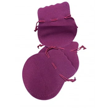Kadife Kumaş Bordo  Renk 11x12 Cm Aksesuar Kesesi Paketli