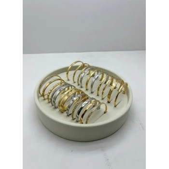 Süet Kumaş Krem Renk 20x20 Cm Yuvarlak Batırmalı Bileklik Kelepçe Tablası