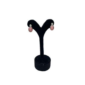 Süet Kumaş Siyah Renk 12 Cm Küpe Sergileme Aksesuar