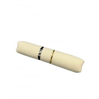 Süet Kumaş Krem Renk 30 Cm Rulo Takı Yastığı
