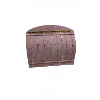 Bombeli Süet Kumaş Pembe Renk 20/24 Cm Ayaklı Kancalı Bileklik Sergileme Standı