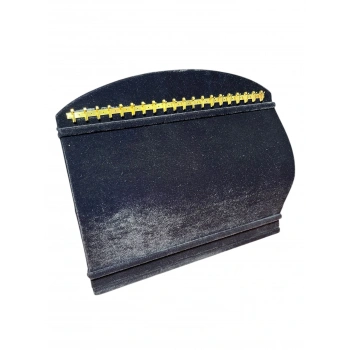 Bombeli Süet Kumaş Siyah Renk 20/24 Cm Ayaklı Kancalı Bileklik Sergileme Standı