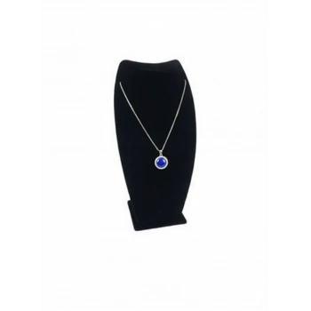 Dubai Model Süet Kumaş Siyah Renk 25/12 Cm Kolye - Zincir Ayaklı Stand