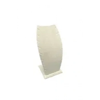 Model Süet Kumaş Krem Renk 18/9 Cm Kolye - Zincir Ayaklı Stand