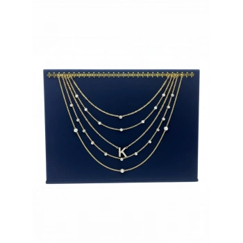 Süet Kumaş Lacivert Renk 24/34 Cm Enine Tırnaklı Ayaklı Tesbih-kolye-zincir Sergileme Standı