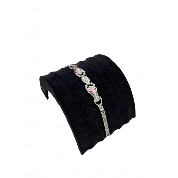 Süet Kumaş Siyah Renk 14 /11 Cm Bileklik Künye Standi