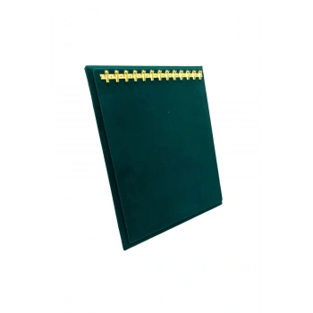 Süet Kumaş Yeşil Renk 20/16 Cm Ayaklı Kanca Bileklik Sergileme Standı