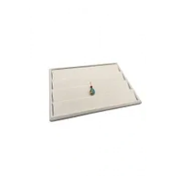 Süet Kumaş Krem Renk 24-34 Küpe Tabla Standı