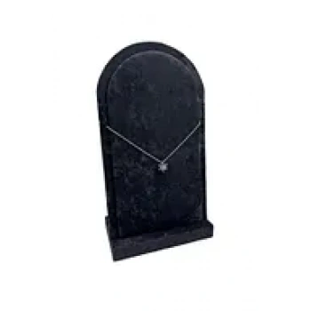 Batum Model Süet Kumaş Siyah Renk 26/15 Cm Ayaklı Kolye Sergileme Standı