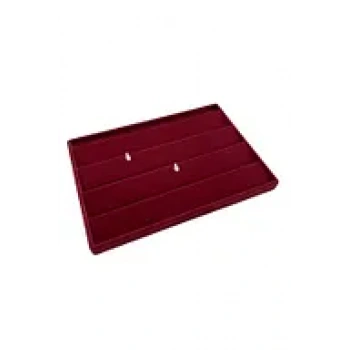 Süet Kumaş Bordo Renk 34/24 Cm Küpe Standı