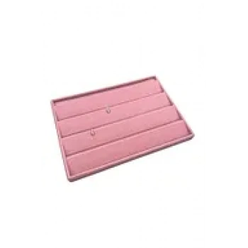 Süet Kumaş Pembe Renk 34/24 Cm Küpe Standı