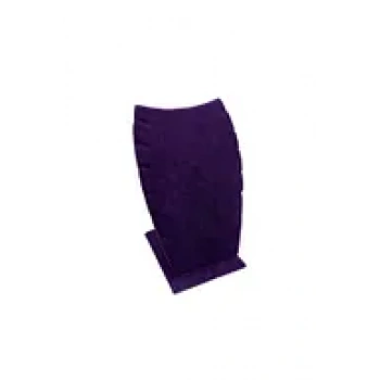 Dubai Model Süet Kumaş Mor Renk 12/8 Cm Kolye - Zincir Ayaklı Stand