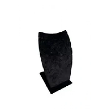 Dubai Model Süet Kumaş Siyah Renk 12/8 cm Kolye - Zincir Ayaklı Stand