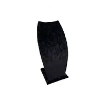 Dubai Model Süet Kumaş Siyah Renk 18/9 Cm Kolye -zincir Ayaklı Stand