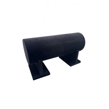 Kücük Boy Süet Kumaş Siyah Renk 30 cm Ayaklı Taç Standı