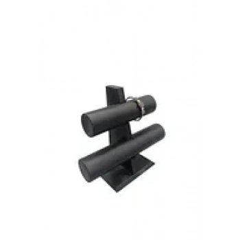 Lüx İmera Deri Kumaş Siyah Renk Boy 20 cm En 24 cm 2Li T Model Bilezik Sergileme