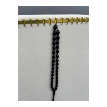 Metal Malzeme Sarı Renk Bir Metre 92 Adet Kancalı Tesbih&Takı Sergileme Askısı