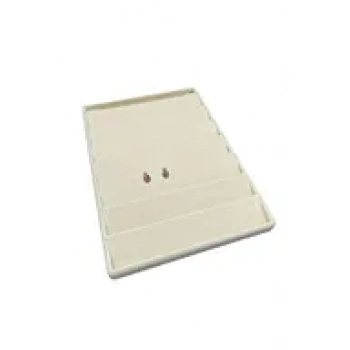 Süet Kumaş Krem Renk 34/24 Cm  Küpe Standı