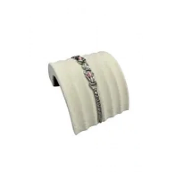 Süet Kumaş Krem Renk 14 /11 Cm Bileklik Künye Standi