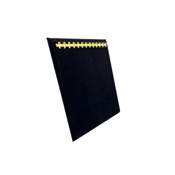 Süet Kumaş Siyah Renk 20/16 Cm Ayaklı Kanca Bileklik Sergileme Standı