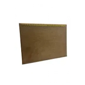 Süet Kumaş Sütlü Kahve Renk 24/34 Cm Enine Tırnaklı Ayaklı Tesbih-kolye-zincir Sergileme Standı