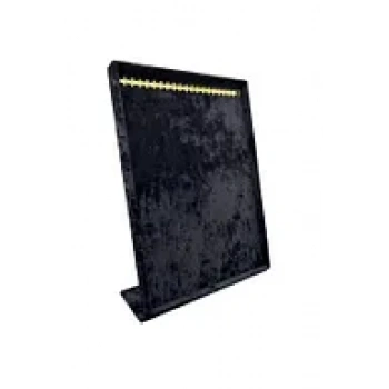 Süet Kumaş Tırnaklı Siyah Renk 34/24 Cm Ayaklı Tesbih Takı Standi