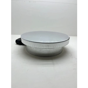 360 Derece Adaptörlü 23,5/7cm  Gümüş Renk Vitrin Standı