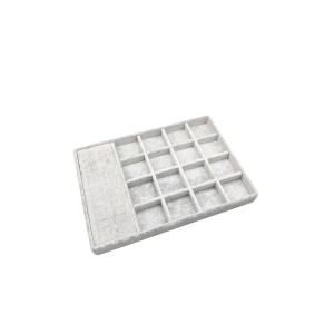 Amsterdam Model Süet Kumaş Gri Renk 34/24 Cm  Takı Sergileme Standı