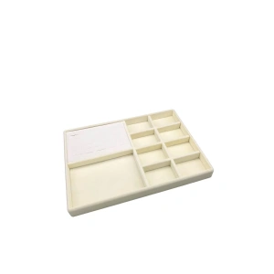 Sidney Model Süet Kumaş Krem Renk 34/24 Cm Takı Sergileme Standı