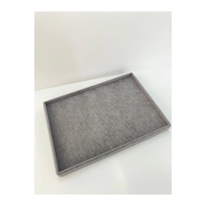 Keten Kumaş Füme Renk 24/34 Cm Batırmalı Yüzük Tablası